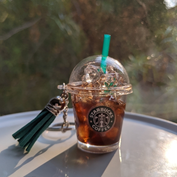 Handmade Starbucks Inspired Tumbler Keychain New - Picture 10 of 14